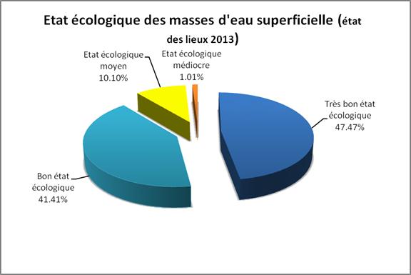 Etat ecologique des masses d'eau